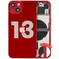 Back Housing W/ Small Parts For iPhone 13 (US Version) (Used OEM Pull: Grade A) (Red)