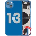 Back Housing W/ Small Parts For iPhone 13 (US Version) (Used OEM Pull: Grade B) (Blue)