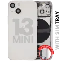 Back Housing W/ Charging Port Flex & Small Parts  For iPhone 13 Mini (EU / Global Version) (Used OEM Pull: Grade B) (Starlight)