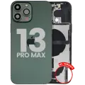 Back Housing W/ Charging Port Flex & Small Parts  For iPhone 13 Pro Max (US Version) (Used OEM Pull: Grade A) (Alpine Green)