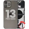 Back Housing W/ Charging Port Flex & Small Parts  For iPhone 13 Pro Max (US Version) (Used OEM Pull: Grade A) (Graphite)