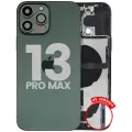 Back Housing W/ Charging Port Flex & Small Parts  For iPhone 13 Pro Max (US Version) (Used OEM Pull: Grade B) (Alpine Green)