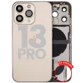 Back Housing W/ Charging Port Flex & Small Parts  For iPhone 13 Pro (US Version) (Used OEM Pull: Grade C) (Gold)