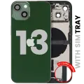 Back Housing W/ Charging Port Flex & Small Parts  For iPhone 13 (EU / Global Version) (Used OEM Pull: Grade C) (Green)