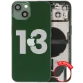 Back Housing W/ Charging Port Flex & Small Parts  For iPhone 13 (US Version) (Used OEM Pull: Grade C) (Green)
