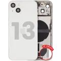 Back Housing W/ Charging Port Flex & Small Parts  For iPhone 13 (US Version) (Used OEM Pull: Grade C) (Starlight)