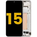 OLED Assembly With Frame For Xiaomi 15 (Refurbished) (White)