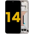 OLED Assembly With Frame For Xiaomi 14 (Refurbished) (White)