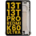 OLED Assembly With Frame For Xiaomi 13T / 13T Pro / Redmi K60 Ultra (Refurbished) (Black)