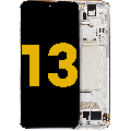 OLED Assembly With Frame For Xiaomi 13 (Refurbished) (White)