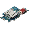 Charging Port Board With Sim Card Reader For Samsung Galaxy S22 5G (S9010) (Dual Sim Version) (Premium)