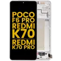OLED Assembly With Frame For Xiaomi Poco F6 Pro / Redmi K70 / K70 Pro (Refurbished) (White)