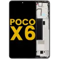OLED Assembly With Frame For Xiaomi Poco X6 (Refurbished) (Black)