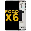 OLED Assembly With Frame For Xiaomi Poco X6 (Refurbished) (White)