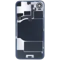 Back Glass w/ MagSafe Magnet & NFC & Flashlight Flex For iPhone 16e (Service Pack) (Black)