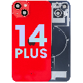 Back Glass w/ MagSafe Magnet & NFC & Flashlight Flex For iPhone 14 Plus (Service Pack) (Red)