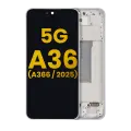 OLED Assembly With Frame For Samsung Galaxy A36 5G (A366 / 2025) (Refurbished) (White)