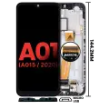 LCD Assembly With Frame For Samsung Galaxy A01 4G (A015 / 2020) (Global Model) (Micro USB Frame) (Aftermarket Plus) (All Colors)