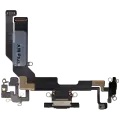 Charging Port Flex Cable For iPhone 16e (Aftermarket Plus) (Black)