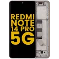 OLED Assembly With Frame For Xiaomi Redmi Note 14 Pro 5G (Refurbished) (Sand Gold)