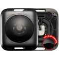 Back Cover Assembly For Watch Series SE 1st (40MM) (LET Version) (Aluminum / Space Black)