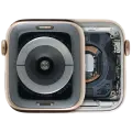 Housing Assembly Compatible For Watch Series 4 (44MM) (Used OEM Pull: Grade A) (Stainless / Gold)