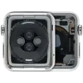 Housing Assembly Compatible For Watch Series 1 (38MM) (Used OEM Pull: Grade A) (Stainless / Silver)