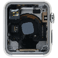 Housing Assembly Compatible For Watch Series 1 (38MM) (Used OEM Pull: Grade A) (Stainless / Silver)
