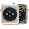 Housing Assembly Compatible For Watch Series 1 (42MM) (Used OEM Pull: Grade A) (Cellular Version) (Aluminum / Gold)