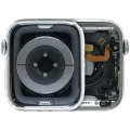 Housing Assembly Compatible For Watch Series 6 (44MM) (Used OEM Pull: Grade A) (Stainless / Silver)