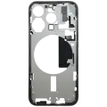 Mid-Frame Housing  W/ Small Parts For iPhone 15 Pro (EU / Global Version) (Used OEM Pull: Grade C) (White Titanium)