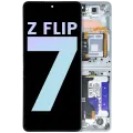 Inner OLED Assembly With Frame For Samsung Galaxy Z Flip 7 5G (US & International) (Service Pack) (Mint)