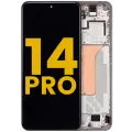 OLED Assembly With Frame For Xiaomi 14 Pro (Refurbished) (Silver)