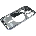 Mid-Frame Housing  W/ Small Parts For iPhone 15 Pro (EU / Global Version) (Used OEM Pull: Grade C) (Blue Titanium)