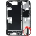 Mid-Frame Housing  W/ Small Parts For iPhone 16 Pro (US Version) (Used OEM Pull: Grade C) (Black Titanium)