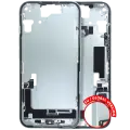 Mid-Frame Housing  W/ Charging Port Flex & Small Parts  For iPhone 15 (EU / Global Version) (Used OEM Pull: Grade B) (Green)