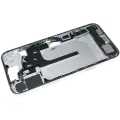 Mid-Frame Housing  W/ Charging Port Flex & Small Parts  For iPhone 16 Plus (EU / Global Version) (Used OEM Pull: Grade A) (White)