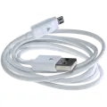 Micro USB To USB Type A Cable With Adapter (1M) For LG (OEM Grade New) (White) 