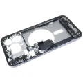 Mid-Frame Housing  W/ Charging Port Flex & Small Parts  For iPhone 15 Pro Max (EU / Global Version) (Used OEM Pull: Grade C) (Blue Titanium)