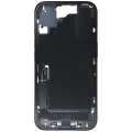 Mid-Frame Housing  W/ Charging Port Flex & Small Parts  For iPhone 16 (EU / Global Version) (Used OEM Pull: Grade C) (Black)