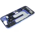 Mid-Frame Housing  W/ Charging Port Flex & Small Parts  For iPhone 16 (EU / Global Version) (Used OEM Pull: Grade C) (Ultramarine)