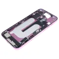 Mid-Frame Housing  W/ Charging Port Flex & Small Parts  For iPhone 16 Plus (EU / Global Version) (Used OEM Pull: Grade A) (Pink)