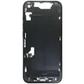 Mid-Frame Housing  W/ Charging Port Flex & Small Parts  For iPhone 16e (US Version) (Used OEM Pull: Grade A) (Black)