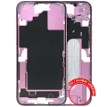 Mid-Frame Housing  W/ Small Parts For iPhone 16 Plus (US Version) (Used OEM Pull: Grade C) (Pink)