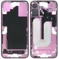 Mid-Frame Housing  W/ Small Parts For iPhone 16 Plus (US Version) (Used OEM Pull: Grade C) (Pink)