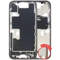 Mid-Frame Housing  W/ Small Parts For iPhone 16 Pro (US Version) (Used OEM Pull: Grade C) (Desert Titanium)