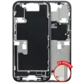 Mid-Frame Housing  W/ Small Parts For iPhone 16 Pro (US Version) (Used OEM Pull: Grade C) (White Titanium)
