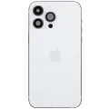 Back Housing W/ Charging Port Flex & Small Parts  For iPhone 14 Pro Max (EU / Global Version) (Used OEM Pull: Grade B) (Silver)