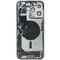 Back Housing W/ Charging Port Flex & Small Parts  For iPhone 14 Pro Max (EU / Global Version) (Used OEM Pull: Grade B) (Silver)