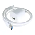 Micro-B USB to Type-A Cable (Generic) (White)